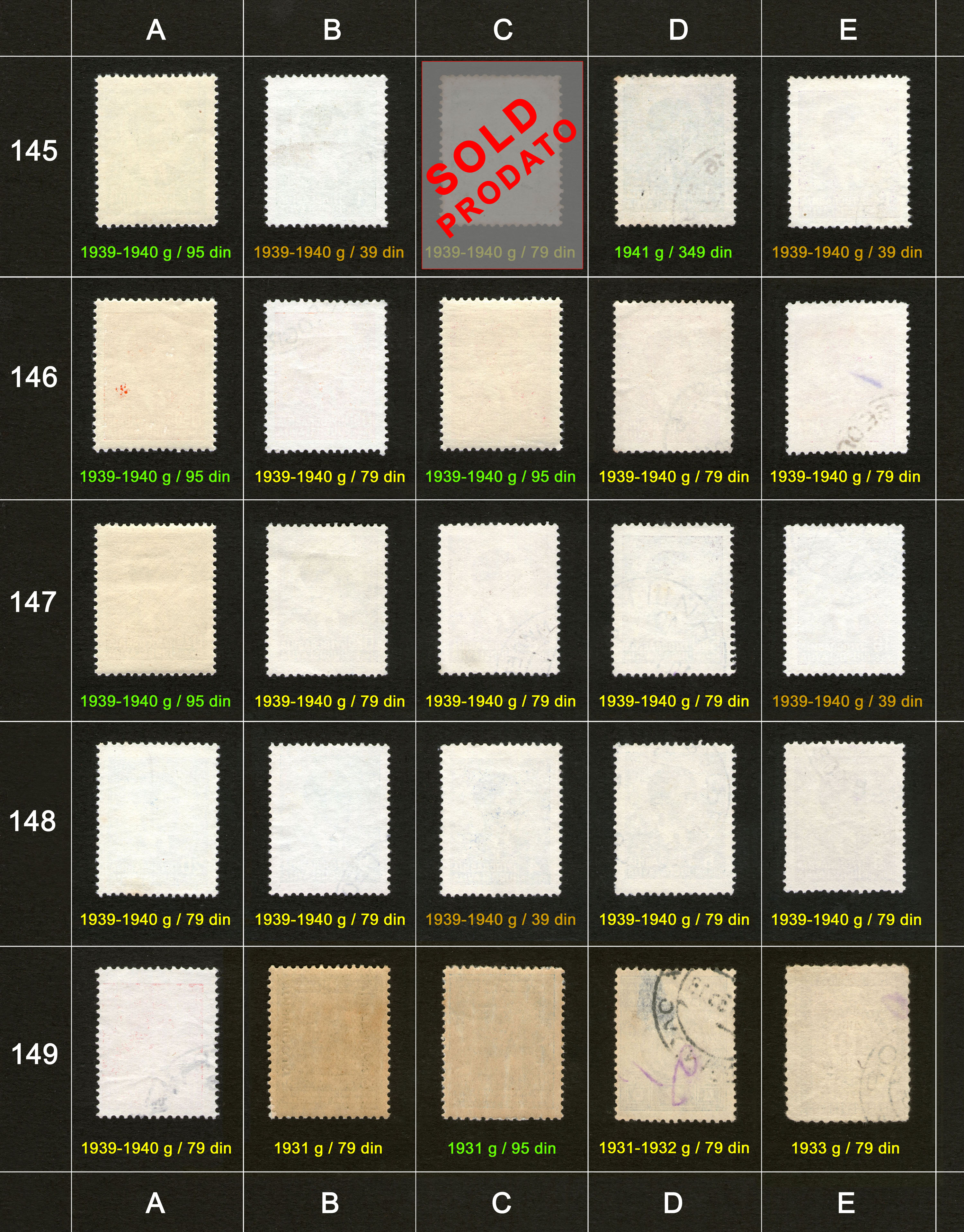 Po�tanske markice, prodaja